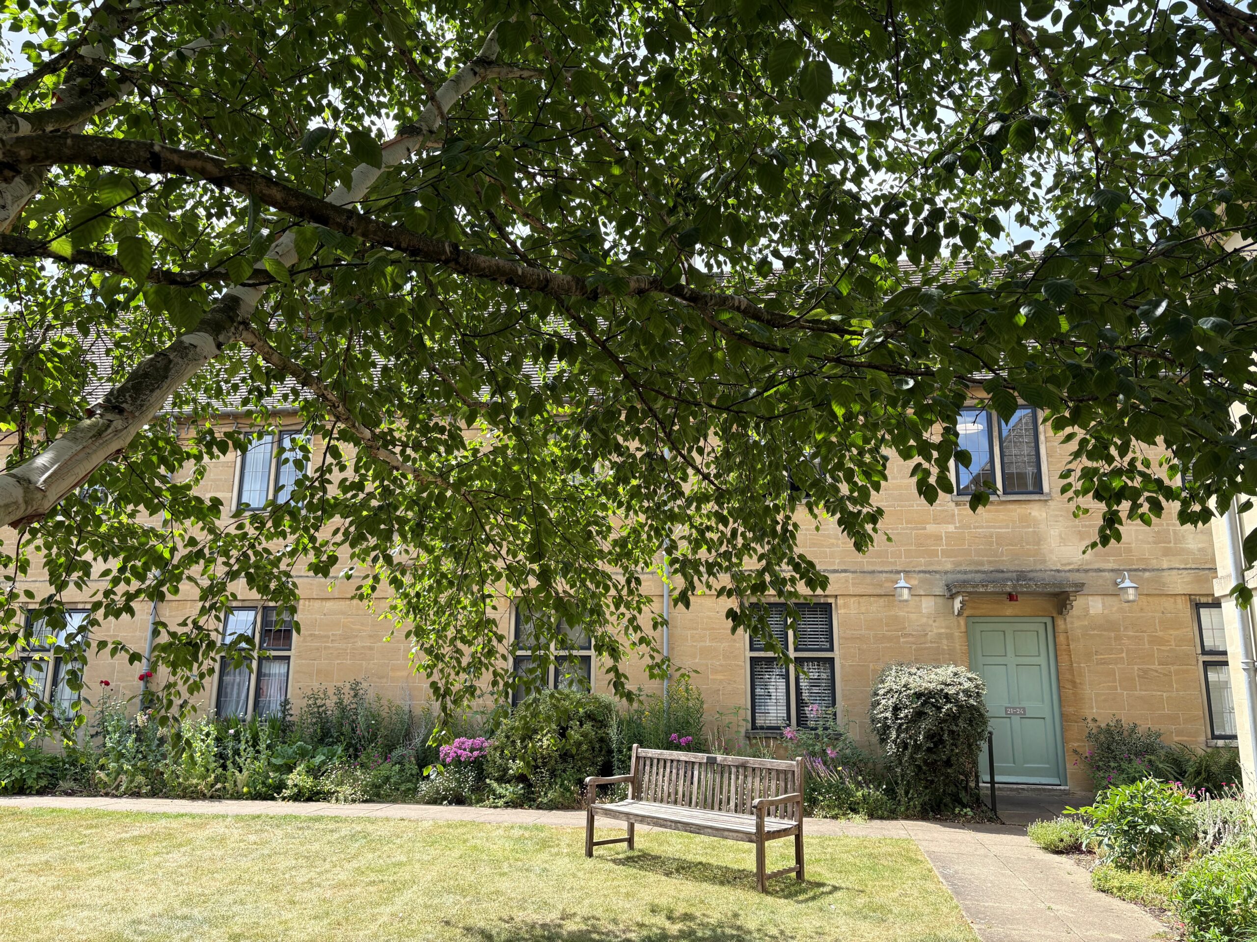 Oxford City Charity ran almshouse communal garden