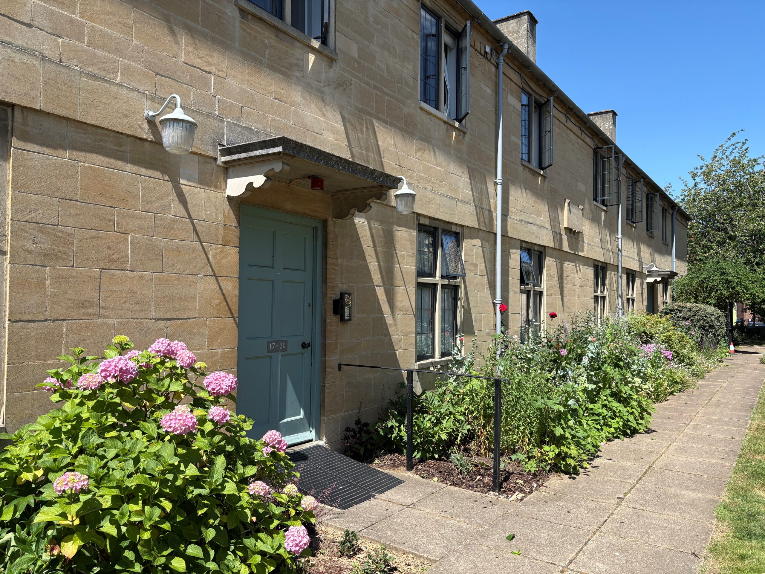 Oxford City Charity ran almshouse front door