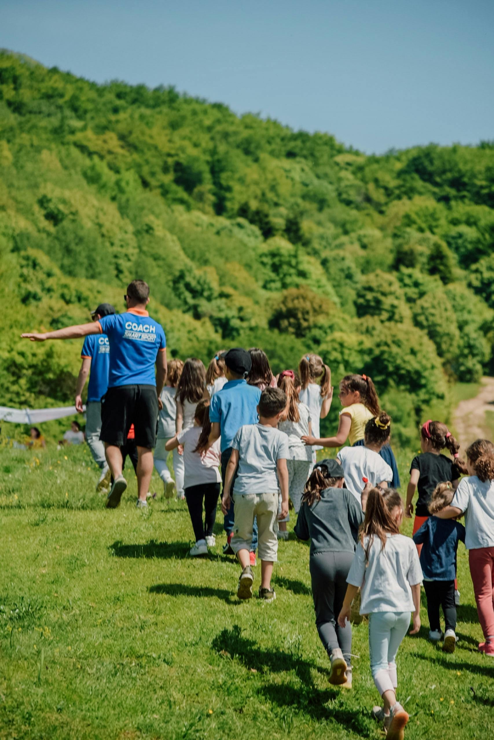 Hike Children being led on a hike